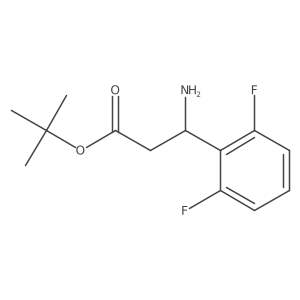 tert-butyl (3R)-3-amino-3-(2,6-difluorophenyl)propanoate Structure