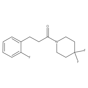 1-(4,4-Difluoropiperidin-1-yl)-3-(2-fluorophenyl)propan-1-one Structure