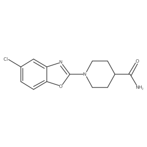 1-(5-Chloro-1,3-benzoxazol-2-yl)piperidine-4-carboxamide Structure