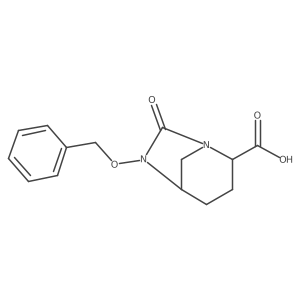 6-(Benzyloxy)-7-oxo-1,6-diazabicyclo[3.2.1]octane-2-carboxylic acid Structure