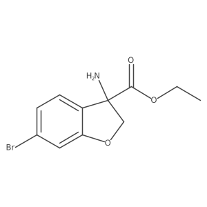 Ethyl 3-amino-6-bromo-2,3-dihydro-3-benzofurancarboxylate Structure
