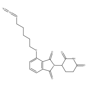 Thalidomide-O-C5-azide结构式
