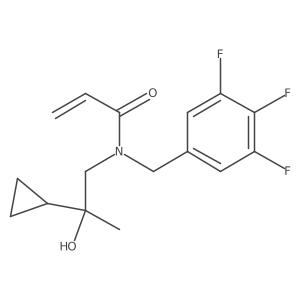 N-(2-Cyclopropyl-2-hydroxypropyl)-N-[(3,4,5-trifluorophenyl)methyl]prop-2-enamide结构式