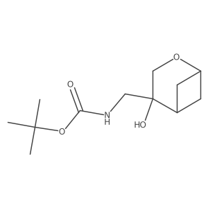 tert-butyl N-({4-hydroxy-2-oxabicyclo[3.1.1]heptan-4-yl}methyl)carbamate结构式