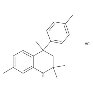 2,2,4,7-Tetramethyl-4-(4-methylphenyl)-1,2,3,4-tetrahydroquinoline hydrochloride Structure