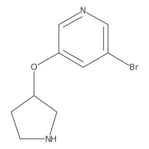 3-Bromo-5-(pyrrolidin-3-yloxy)pyridine Structure