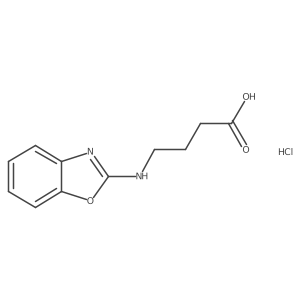 4-[(1,3-Benzoxazol-2-yl)amino]butanoic acid hydrochloride Structure