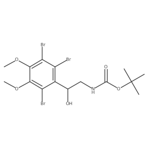 tert-butyl N-[2-hydroxy-2-(2,3,6-tribromo-4,5-dimethoxyphenyl)ethyl]carbamate结构式