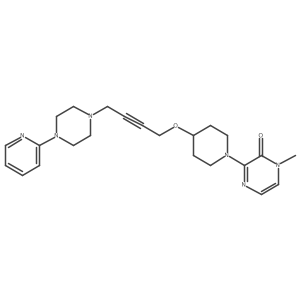 1-Methyl-3-[4-({4-[4-(pyridin-2-yl)piperazin-1-yl]but-2-yn-1-yl}oxy)piperidin-1-yl]-1,2-dihydropyrazin-2-one Structure
