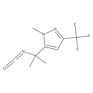 5-(2-isocyanatopropan-2-yl)-1-methyl-3-(trifluoromethyl)-1H-pyrazole结构式
