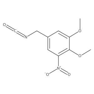 5-(Isocyanatomethyl)-1,2-dimethoxy-3-nitrobenzene结构式