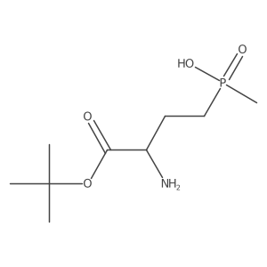 [3-Amino-4-(tert-butoxy)-4-oxobutyl](methyl)phosphinic acid结构式