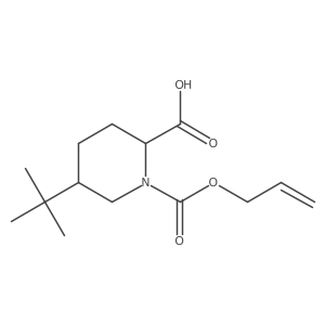 5-Tert-butyl-1-[(prop-2-en-1-yloxy)carbonyl]piperidine-2-carboxylic acid Structure