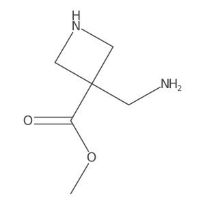 Methyl 3-(aminomethyl)azetidine-3-carboxylate Structure