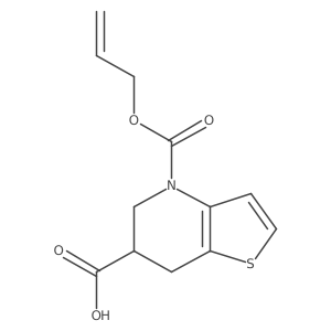 4-[(prop-2-en-1-yloxy)carbonyl]-4H,5H,6H,7H-thieno[3,2-b]pyridine-6-carboxylic acid结构式