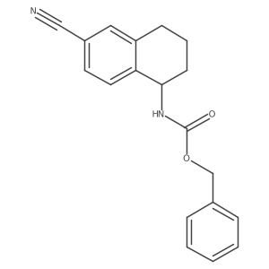 benzyl N-(6-cyano-1,2,3,4-tetrahydronaphthalen-1-yl)carbamate Structure