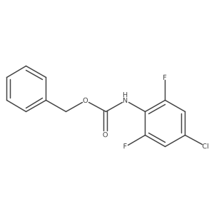 benzyl N-(4-chloro-2,6-difluorophenyl)carbamate结构式