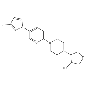 4-{4-[6-(3-methyl-1H-pyrazol-1-yl)pyridazin-3-yl]piperazin-1-yl}oxolan-3-ol结构式