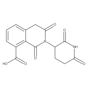 2-(2,6-Dioxopiperidin-3-yl)-1,3-dioxo-1,2,3,4-tetrahydroisoquinoline-8-carboxylic acid结构式