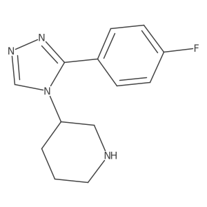 3-(3-(4-Fluorophenyl)-4H-1,2,4-triazol-4-yl)piperidine Structure