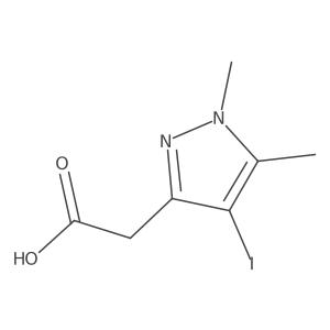 2-(4-iodo-1,5-dimethyl-1H-pyrazol-3-yl)acetic acid Structure