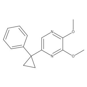 2,3-Dimethoxy-5-(1-phenylcyclopropyl)pyrazine结构式