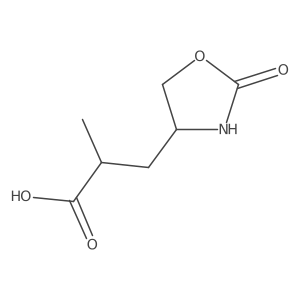 2-Methyl-3-((R)-2-oxooxazolidin-4-yl)propanoic acid Structure