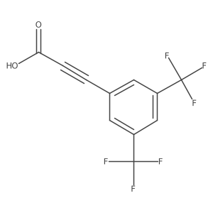 2-Propynoic acid, 3-[3,5-bis(trifluoromethyl)phenyl]- Structure