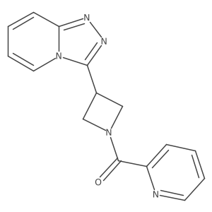 2-(3-{[1,2,4]Triazolo[4,3-a]pyridin-3-yl}azetidine-1-carbonyl)pyridine Structure