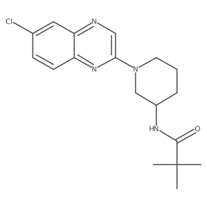 N-[1-(6-chloroquinoxalin-2-yl)piperidin-3-yl]-2,2-dimethylpropanamide Structure