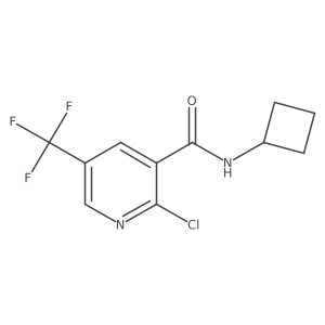 2-Chloro-N-cyclobutyl-5-(trifluoromethyl)nicotinamide Structure