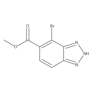 Methyl 4-Bromo-1H-benzo[d][1,2,3]triazole-5-carboxylate Structure
