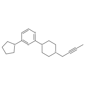 2-[4-(But-2-yn-1-yl)piperazin-1-yl]-4-(pyrrolidin-1-yl)pyrimidine Structure