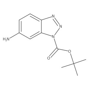 tert-butyl 6-amino-1H-benzotriazole-1-carboxylate结构式
