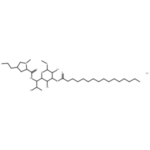 Clindamycin 3-Palmitate Hydrochloride Structure