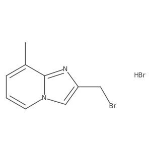 2-(Bromomethyl)-8-methylimidazo[1,2-a]pyridine hydrobromide结构式