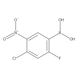 (4-Chloro-2-fluoro-5-nitrophenyl)boronic acid Structure