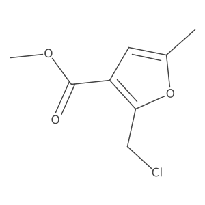 Methyl 2-(chloromethyl)-5-methyl-3-furancarboxylate Structure