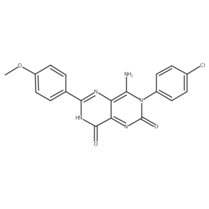 3-(4-Chlorophenyl)-4-imino-6-(4-methoxyphenyl)-1,3,7-trihydro-5,7-diazaquinazoline-2,8-dione Structure