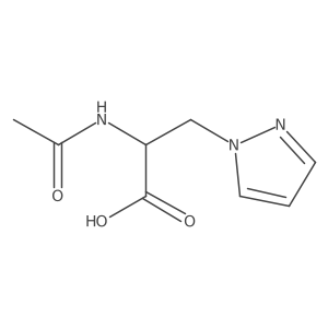 2-Acetamido-3-(1h-pyrazol-1-yl)propanoic acid Structure