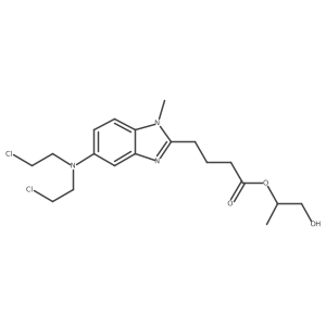 Bendamustine 3-Hydroxyprop-2-yl Ester结构式