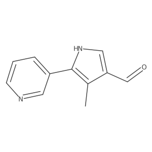4-Methyl-5-(pyridin-3-yl)-1H-pyrrole-3-carbaldehyde Structure
