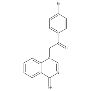 1-(4-Bromophenyl)-2-(4-imino-1(4H)-quinazolinyl)ethanone结构式