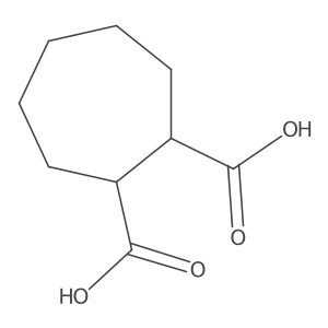 (1R,2R)-Cycloheptane-1,2-dicarboxylic acid Structure