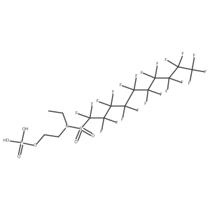 N-Ethyl-N-[2-(phosphonooxy)ethyl]perfluorodecanesulfonamide Structure