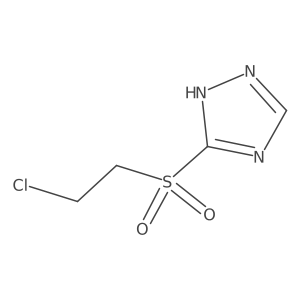 5-[(2-Chloroethyl)sulfonyl]-1H-1,2,4-triazole Structure