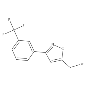 5-(Bromomethyl)-3-(3-(trifluoromethyl)phenyl)isoxazole结构式