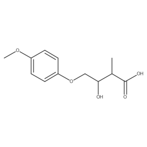 (2R,3R)-3-Hydroxy-4-(4-methoxyphenoxy)-2-methylbutanoic acid Structure