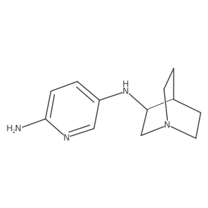 N5-1-Azabicyclo[2.2.2]oct-3-yl-2,5-pyridinediamine结构式