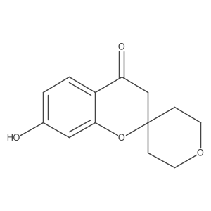 7-Hydroxy-4-oxo-spiro(chroman-2,4'-oxan)结构式